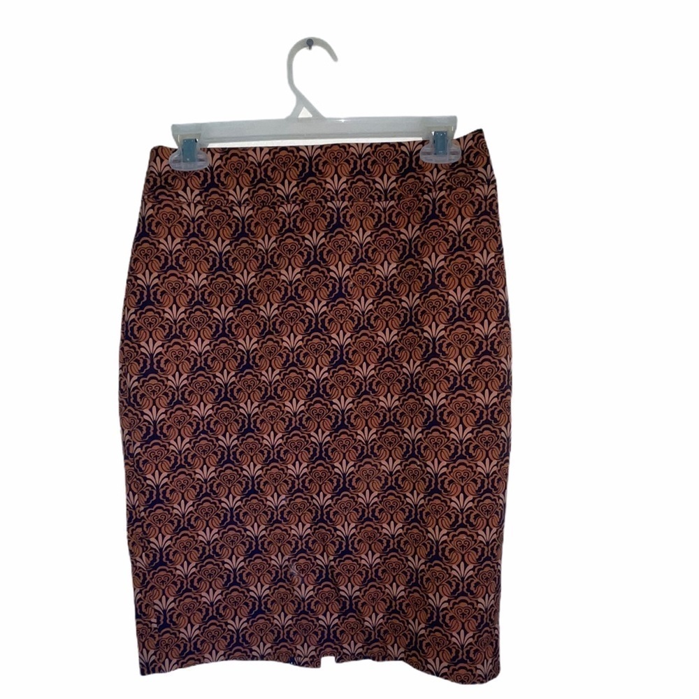LOFT Print Pencil Skirt size 2 - Picture 5 of 8